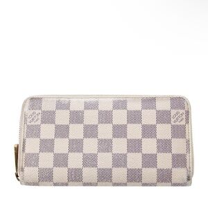 Louis Vuitton Damier Azur Zippy Wallet Authentic Designer Clutch